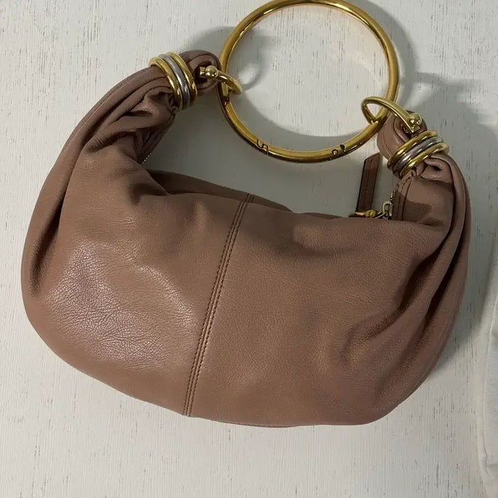 [BUNJANG] Chloe Small Bracelet Hobo Bag (Woodrose) / 끌로에 그레인드 레더 스몰 브레이슬릿 호보백 우드로즈