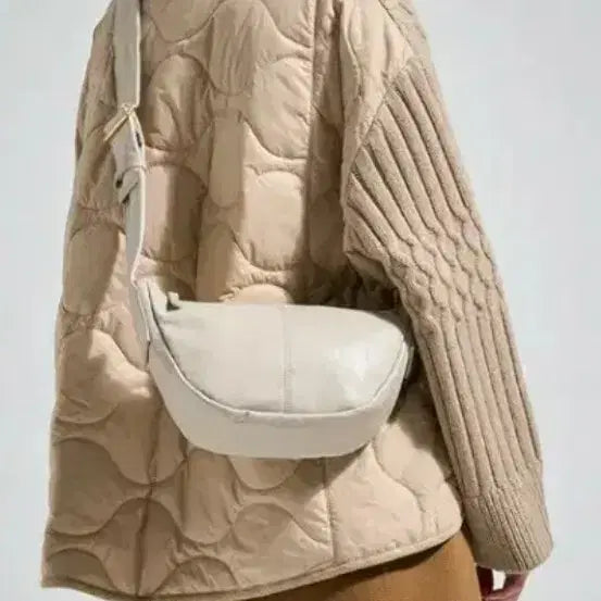 [BUNJANG] SYSTEM Quilted Lined Cable Knit Cardigan / SYSTEM 퀼팅 안감 케이블 가디건F