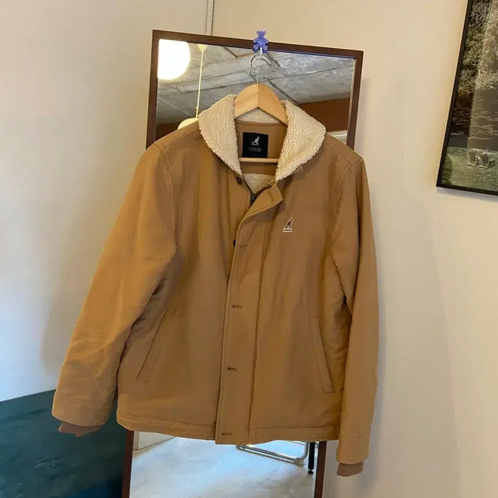 [BUNJANG] Kangol Beige Deck Jacket / 캉골 베이지 덱자켓