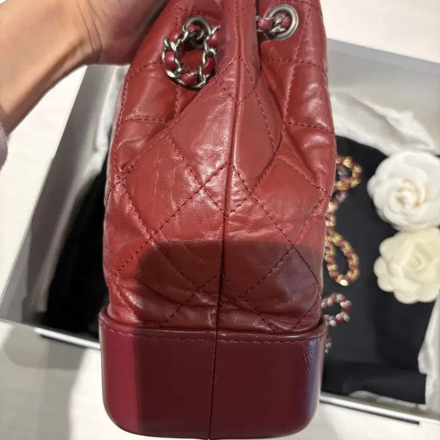 [BUNJANG] Chanel Gabrielle Backpack Small Burgundy / 샤넬 가브리엘 백팩 스몰 버건디(정품)