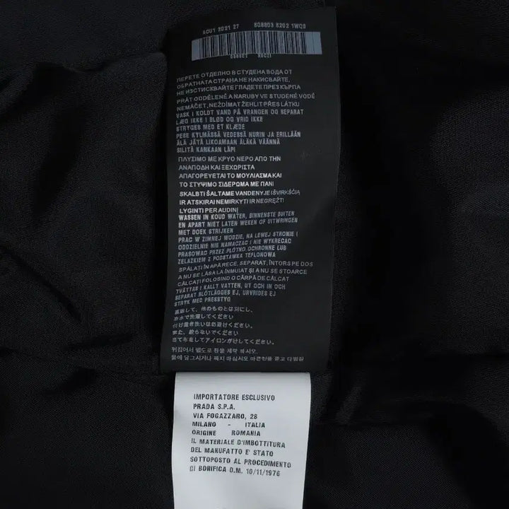 [BUNJANG] Prada Re-Nylon Quilted Padded Jacket / [XL] 프라다 리나일론 퀄팅 패딩 블랙(SGB803)