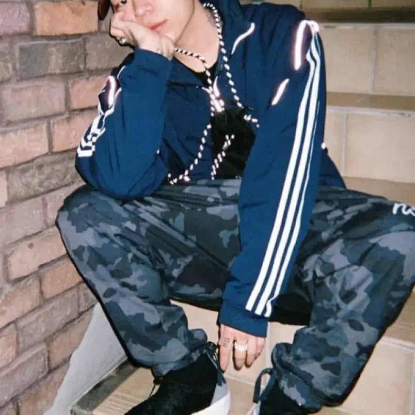 [BUNJANG] Adidas x Palace Navy Half Zip-up & Jogger Pants Set / [Set Item] 팔라스 아디다스 네이비 하프집업 / 조거팬츠