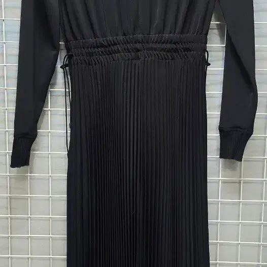[BUNJANG] LANVIN Collection Long Sleeve Pleated Long Dress / LANVIN 랑방컬렉션 춘추 긴팔 주름 롱원피스