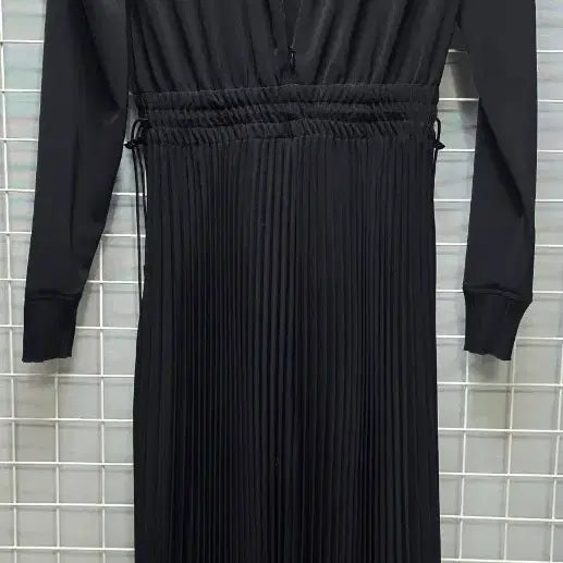 [BUNJANG] LANVIN Collection Long Sleeve Pleated Long Dress / LANVIN 랑방컬렉션 춘추 긴팔 주름 롱원피스