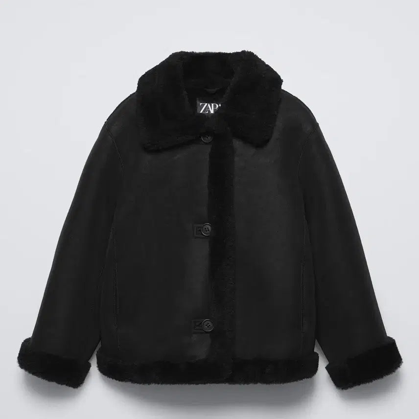 [BUNJANG] ZARA Kids Faux Shearling Jacket / 자라 무스탕 6318/701