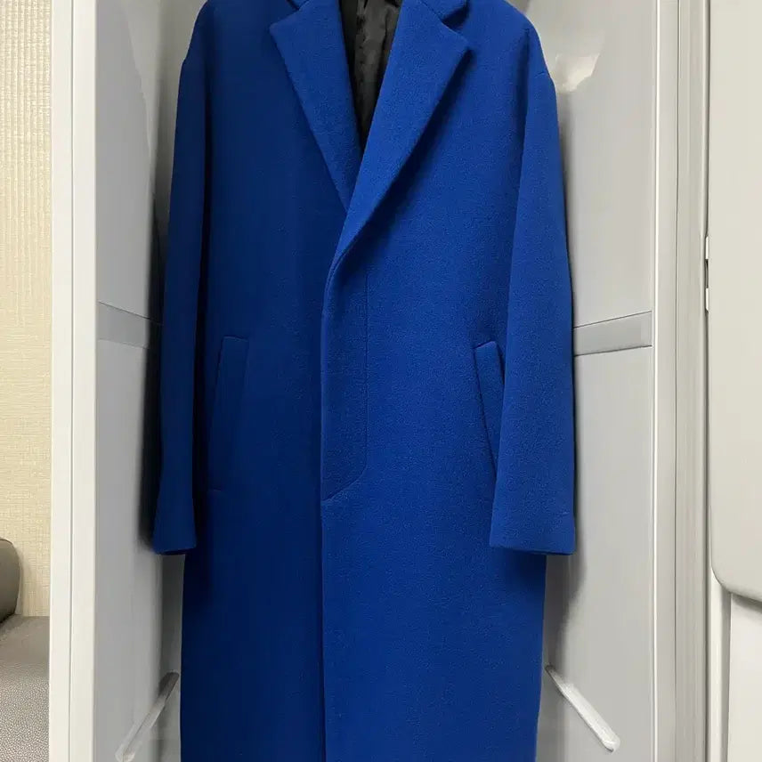 [BUNJANG] System Homme Cashmere Cobalt Blue Overfit Coat / 시스템옴므 캐시미어 코발트블루 오버핏 코트 95사이즈
