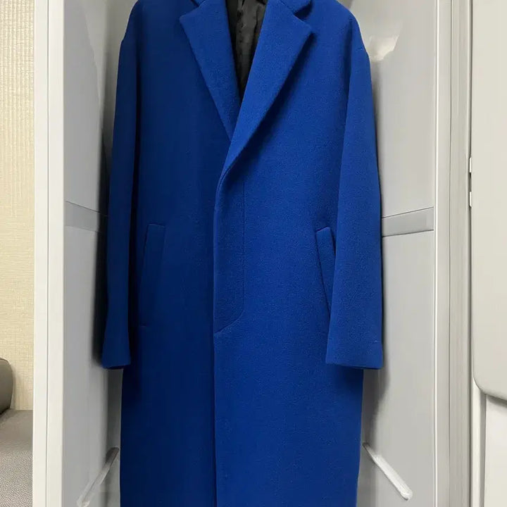 [BUNJANG] System Homme Cashmere Cobalt Blue Overfit Coat / 시스템옴므 캐시미어 코발트블루 오버핏 코트 95사이즈