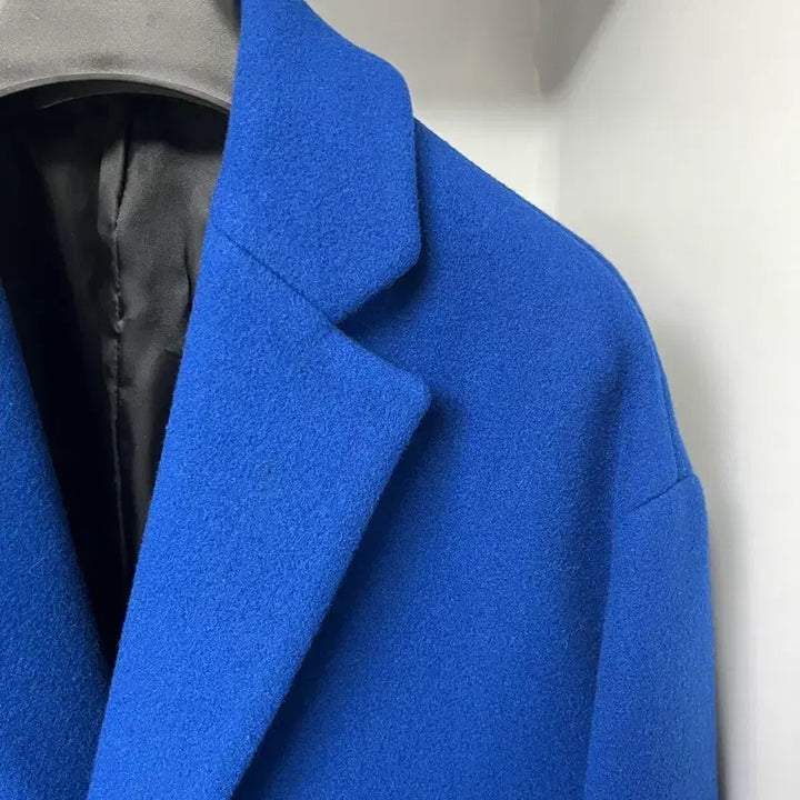 [BUNJANG] System Homme Cashmere Cobalt Blue Overfit Coat / 시스템옴므 캐시미어 코발트블루 오버핏 코트 95사이즈