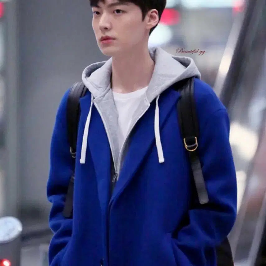 [BUNJANG] System Homme Cashmere Cobalt Blue Overfit Coat / 시스템옴므 캐시미어 코발트블루 오버핏 코트 95사이즈
