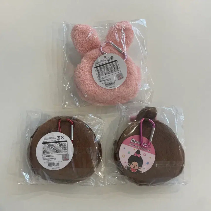 [BUNJANG] Monchhichi Monchhichi-chan Chamutan Keyring / 새상품) 정품 몬치치 몬치치짱 치무탄 챠무 카라비너 파우치 키링