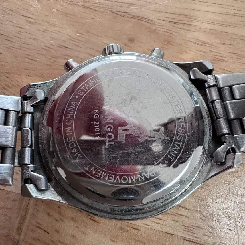 [BUNJANG] KANGOL Gold & Silver Wristwatch / 캉골 풀메탈 [KANGOL] 골드 & 실버 손목시계