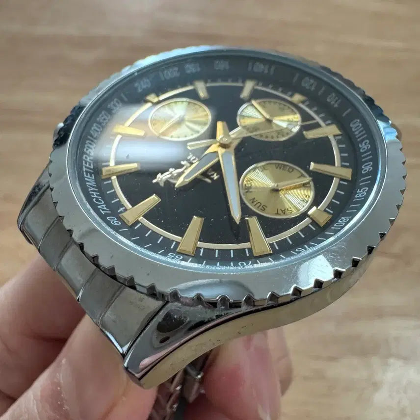 [BUNJANG] KANGOL Gold & Silver Wristwatch / 캉골 풀메탈 [KANGOL] 골드 & 실버 손목시계