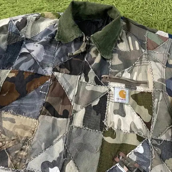[BUNJANG] Carhartt Patchwork Jacket / 칼하트 리메이크 패치워크 자켓 100~105