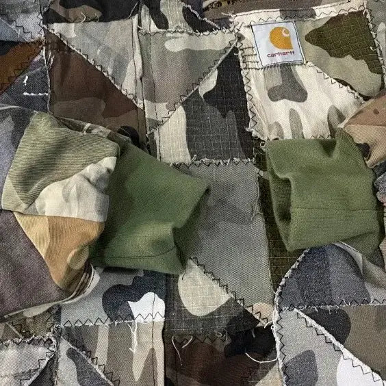 [BUNJANG] Carhartt Patchwork Jacket / 칼하트 리메이크 패치워크 자켓 100~105