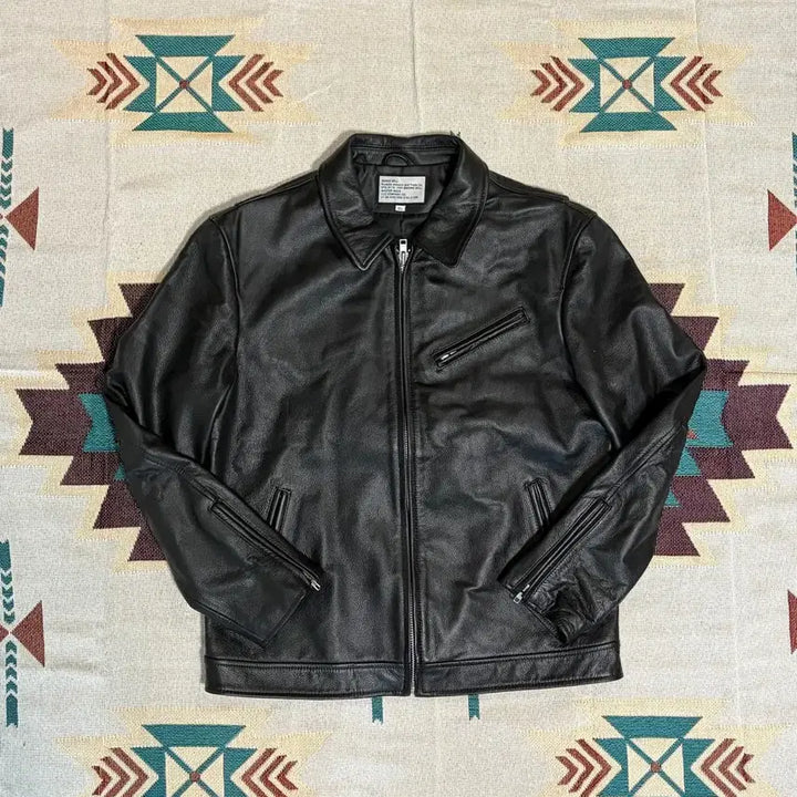 [BUNJANG] Aging CCC Cow Leather Rider Jacket XL / Cow leather rider jacket / 소가죽 라이더 자켓