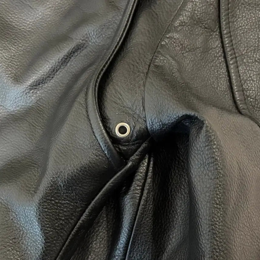 [BUNJANG] Aging CCC Cow Leather Rider Jacket XL / Cow leather rider jacket / 소가죽 라이더 자켓