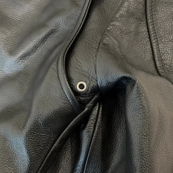 [BUNJANG] Aging CCC Cow Leather Rider Jacket XL / Cow leather rider jacket / 소가죽 라이더 자켓