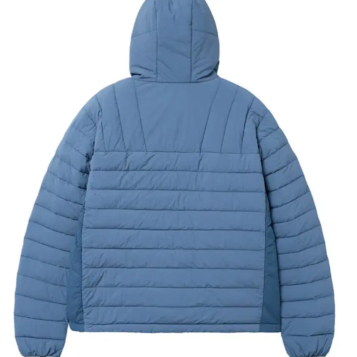 [BUNJANG] PINO Light Color Block Hooded Padded Jacket / 피인오 라이트 배색 후드 패딩 블루 새상품