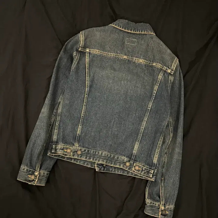 [BUNJANG] Saint Laurent 16ss Permanent Dark Wash Denim Jacket / 생로랑 16ss 퍼머넌트 녹워싱 데님자켓