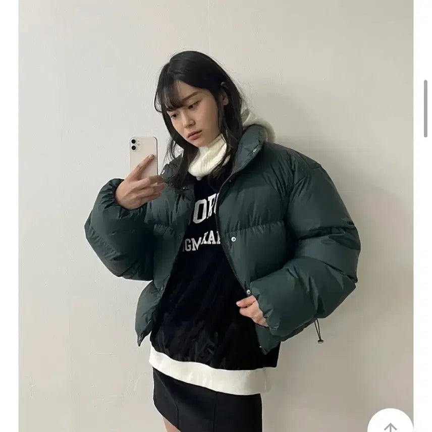 [BUNJANG] Female Crop Duck Down Short Padded Jacket / [F] 여성 크롭 노멀 덕다운 숏패딩