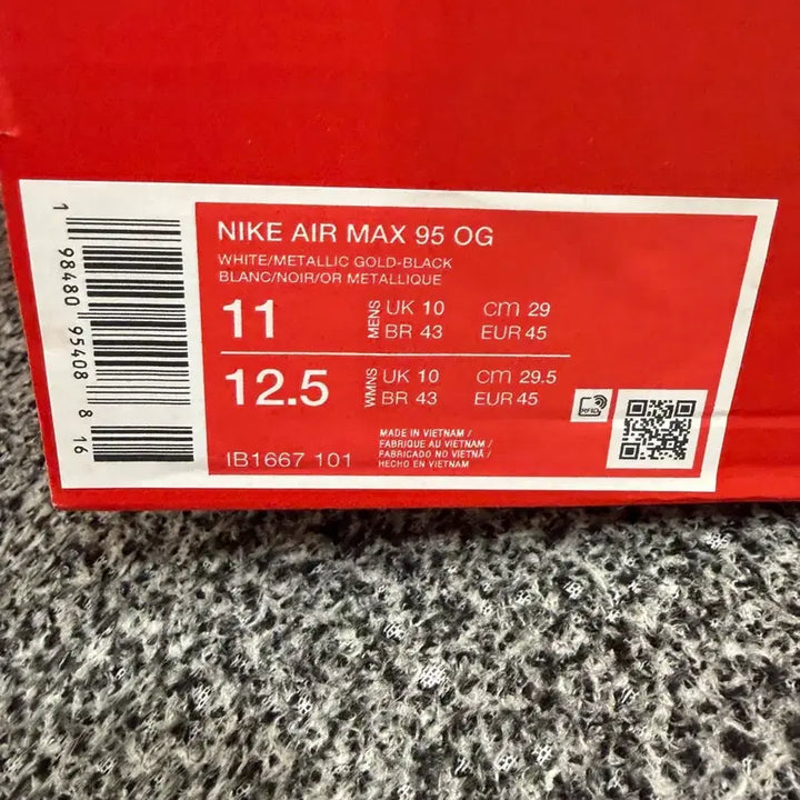 [BUNJANG] Nike Air Max 95 White (Size 280, 290) / 나이키 에어맥스 에어맥스95 화이트 280 290