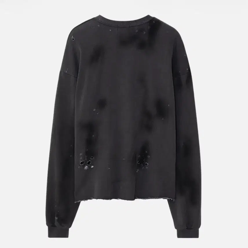 [BUNJANG] Ecrz Piellcing Rock Sweatshirt Black / 에크라손 피엘싱 락 스웻셔츠 블랙