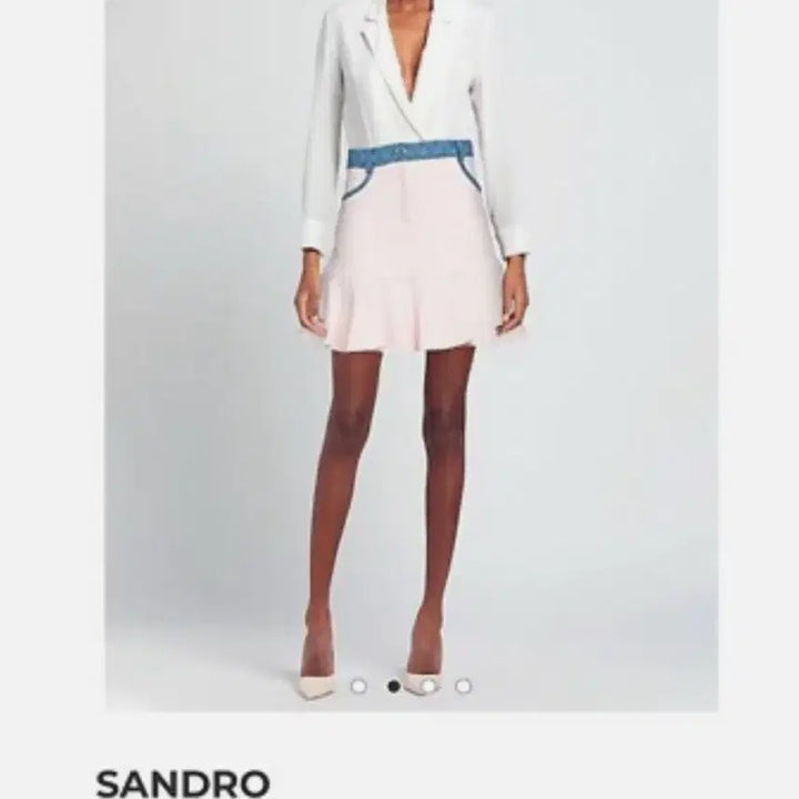 [BUNJANG] Sandro Tweed Denim Skirt / 정품)산드로 트위드 데님 스커트36