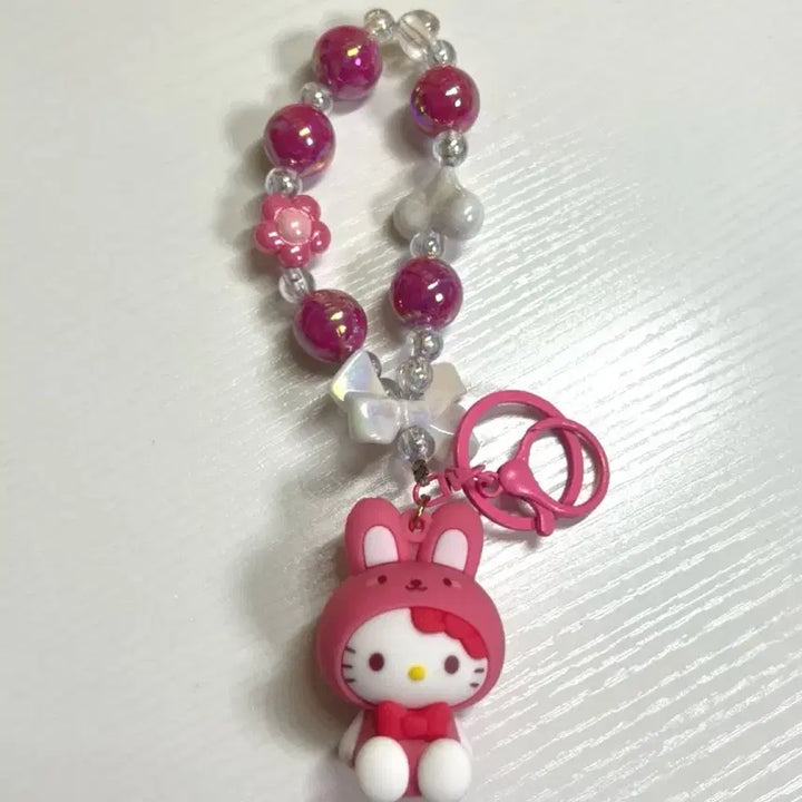 [BUNJANG] Hello Kitty Ribbon Strap Keyring / 헬로키티 리본 스트랩 키링
