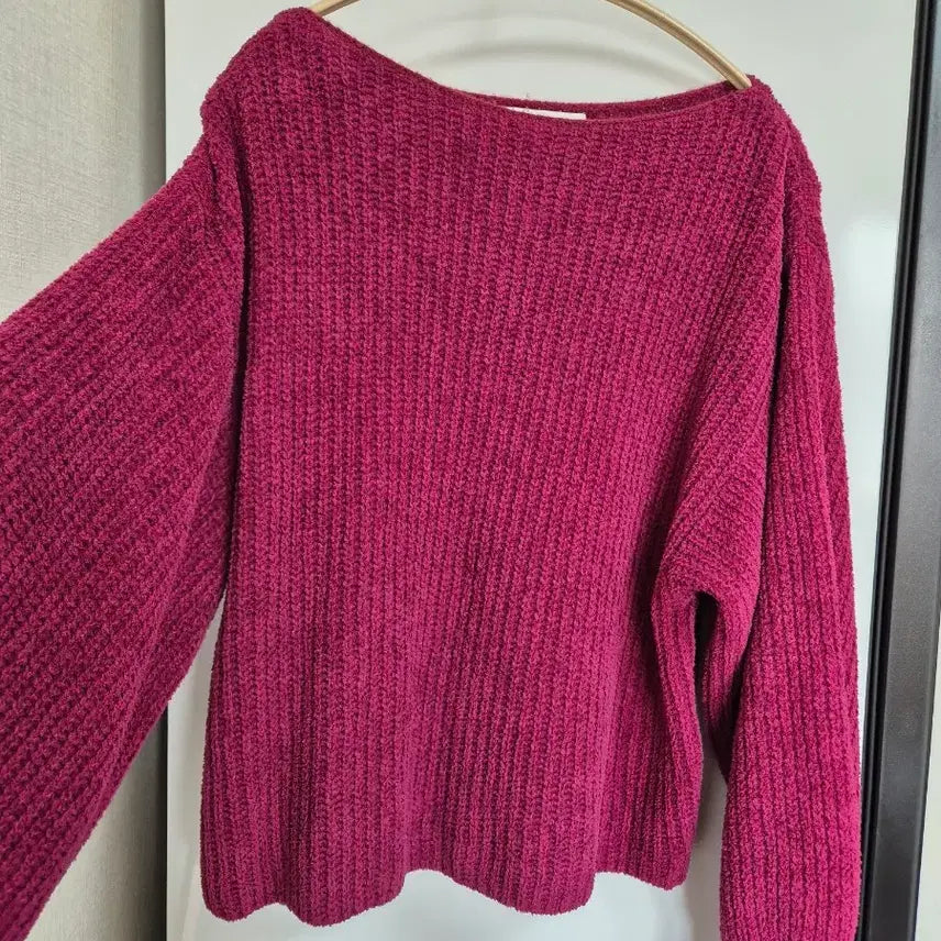 [BUNJANG] Pink Loose Fit Knit Sweater / 핑크색 루즈핏 니트 스웨터