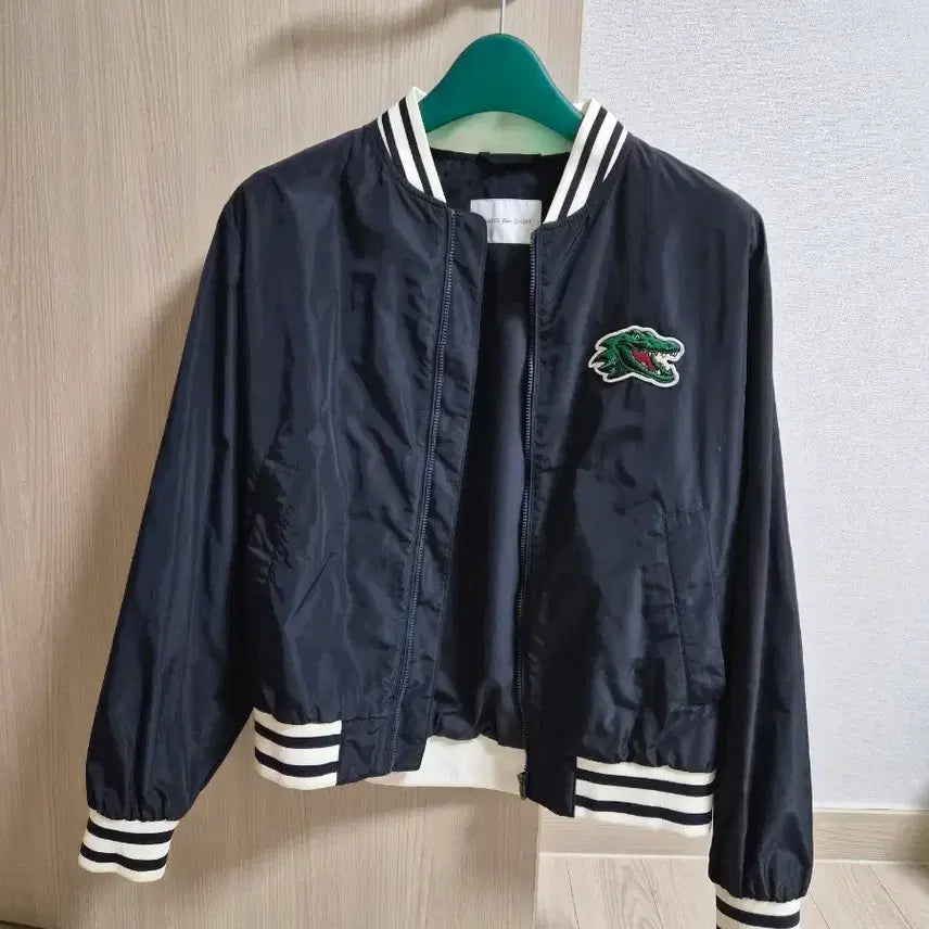 [BUNJANG] Lacoste Navy Varsity Jacket / 라코스테 네이비 봄버 자켓