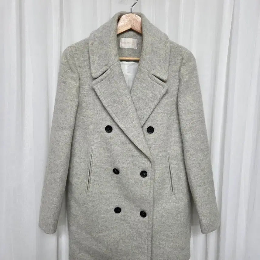 [BUNJANG] ENC Double Button Wool Coat / 66 이앤씨 enc 더블 버튼 모직 여성 코트 여자 캐주얼 패션 빈티지