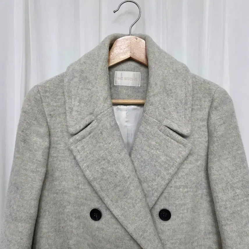[BUNJANG] ENC Double Button Wool Coat / 66 이앤씨 enc 더블 버튼 모직 여성 코트 여자 캐주얼 패션 빈티지