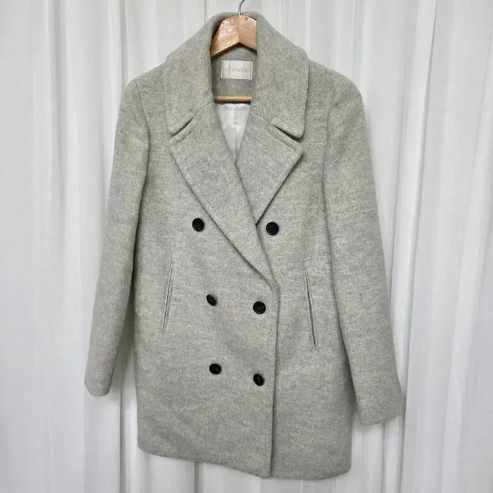 [BUNJANG] ENC Double Button Wool Coat / 66 이앤씨 enc 더블 버튼 모직 여성 코트 여자 캐주얼 패션 빈티지