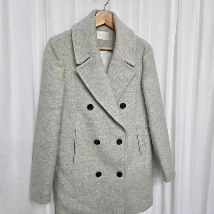 [BUNJANG] ENC Double Button Wool Coat / 66 이앤씨 enc 더블 버튼 모직 여성 코트 여자 캐주얼 패션 빈티지
