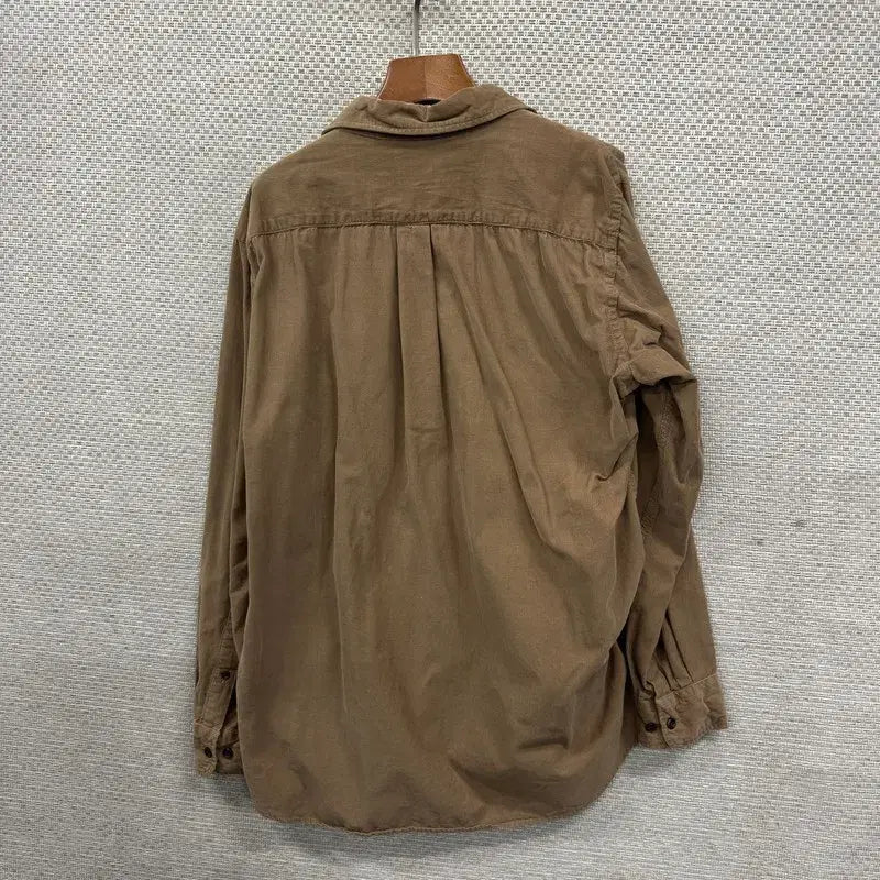 [SOLD OUT] 유니클로 브라운 골덴 코듀로이 셔츠 XL M09053