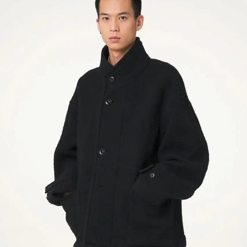 [BUNJANG] Lemaire Wool Boxy Duffle Coat Black 48 / 르메르 울 박시 더플 코트 블랙 48
