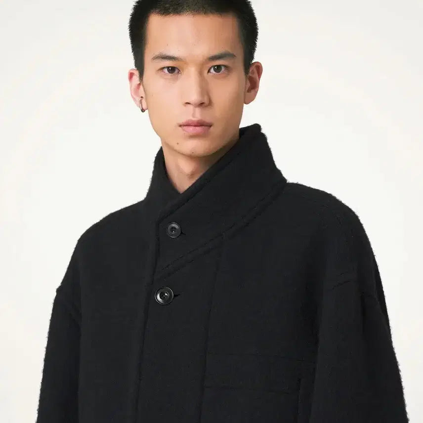 [BUNJANG] Lemaire Wool Boxy Duffle Coat Black 48 / 르메르 울 박시 더플 코트 블랙 48