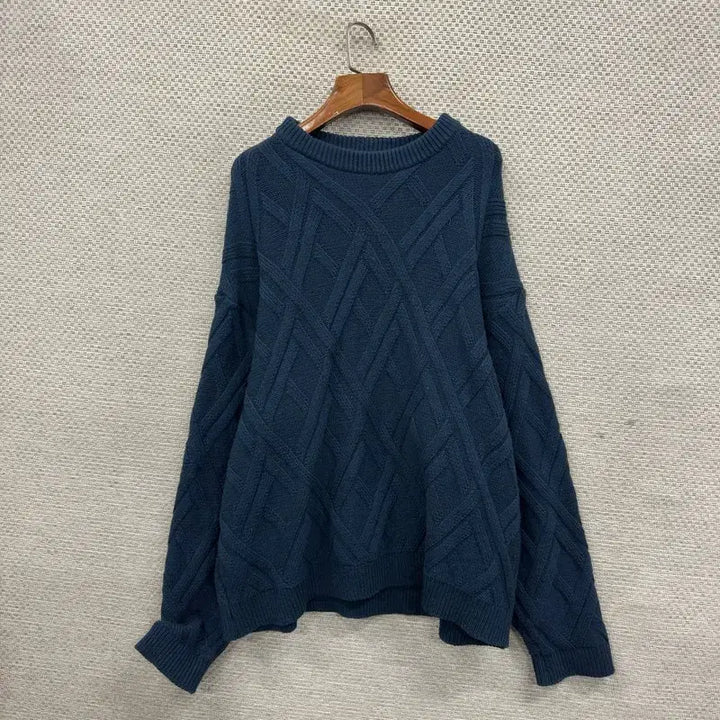 [SOLD OUT] 빈티지 캐주얼 케이블 울 니트 스웨터 XXL M09025