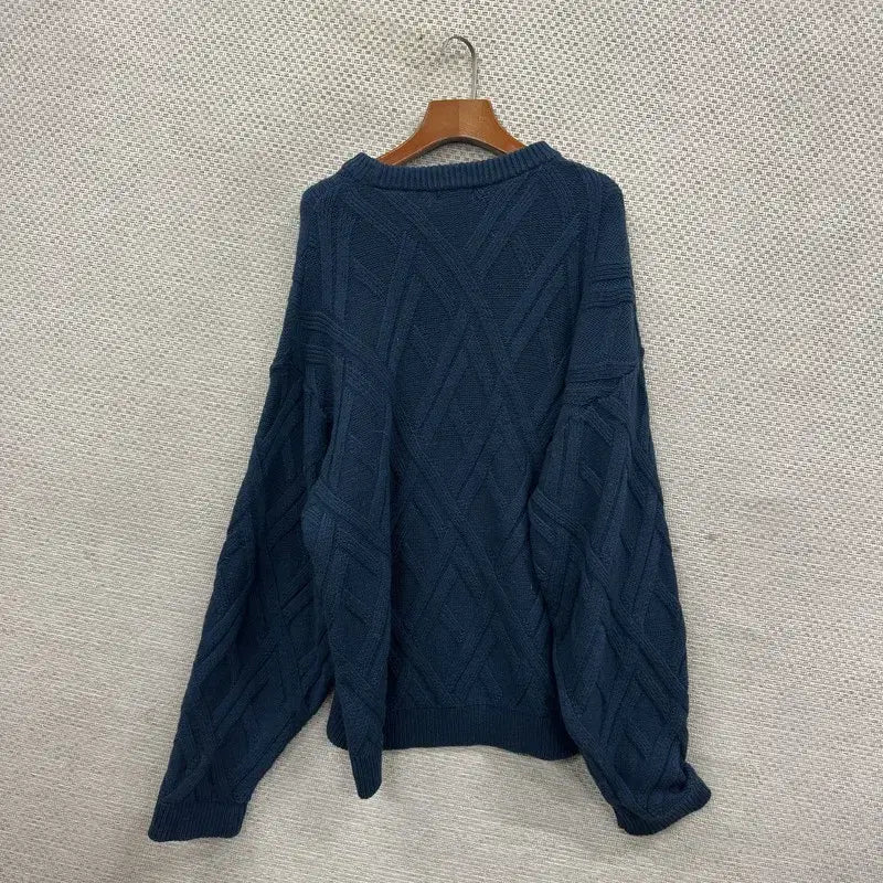 [SOLD OUT] 빈티지 캐주얼 케이블 울 니트 스웨터 XXL M09025
