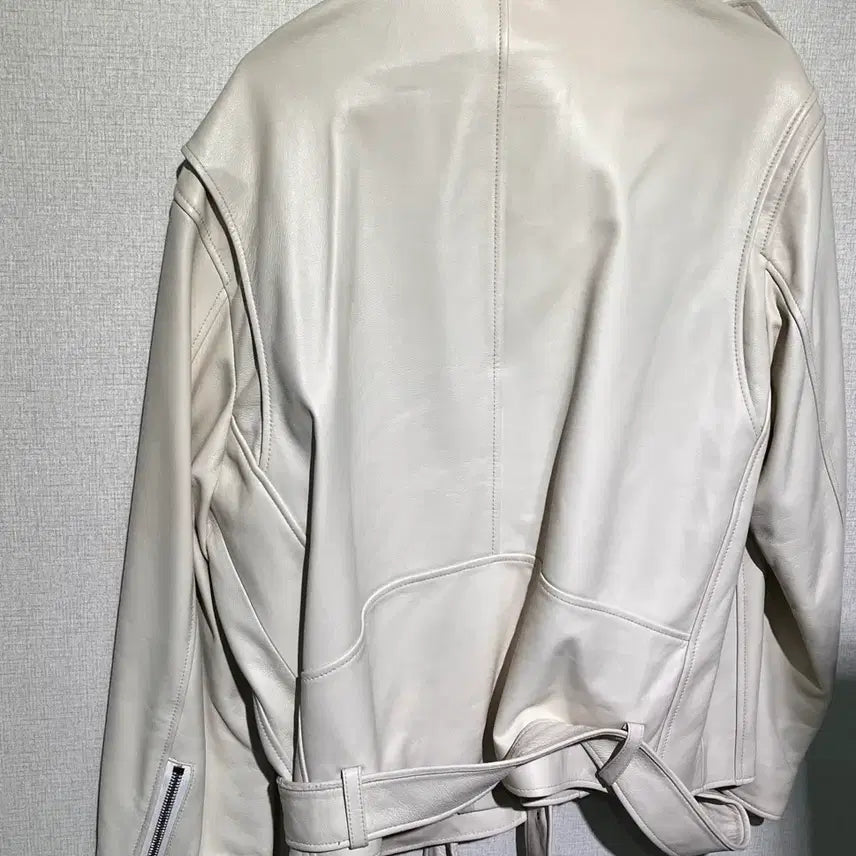 [BUNJANG] Selectism Lambskin White Jacket / 양가죽 자켓 화이트