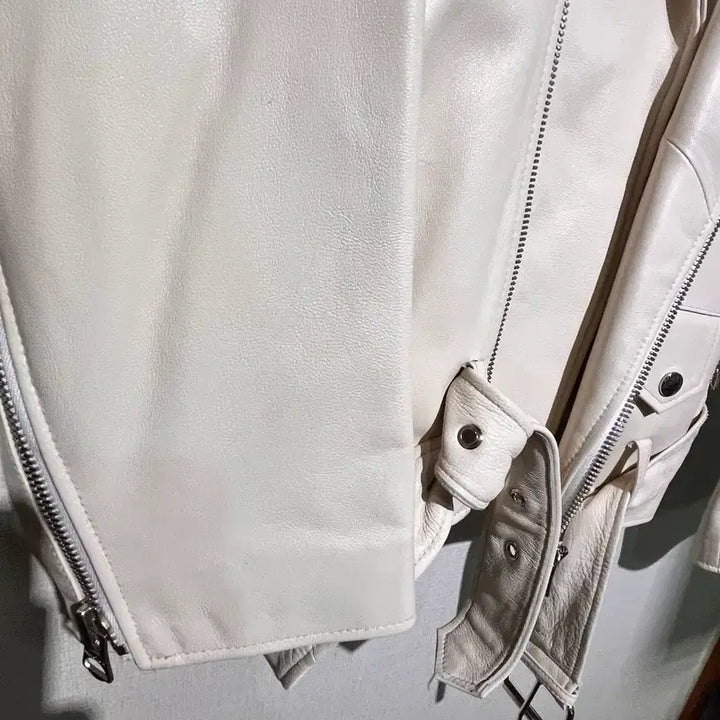 [BUNJANG] Selectism Lambskin White Jacket / 양가죽 자켓 화이트