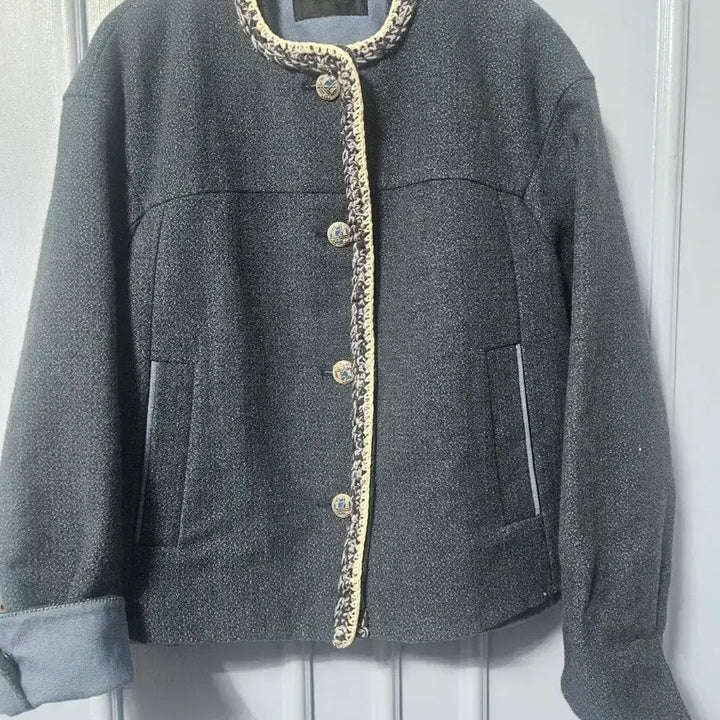 [BUNJANG] CC Collect Tweed Round Neck Jacket / CC collect 트위드 라운드넥 자켓