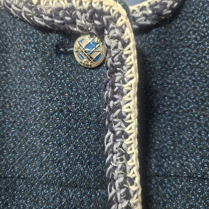 [BUNJANG] CC Collect Tweed Round Neck Jacket / CC collect 트위드 라운드넥 자켓