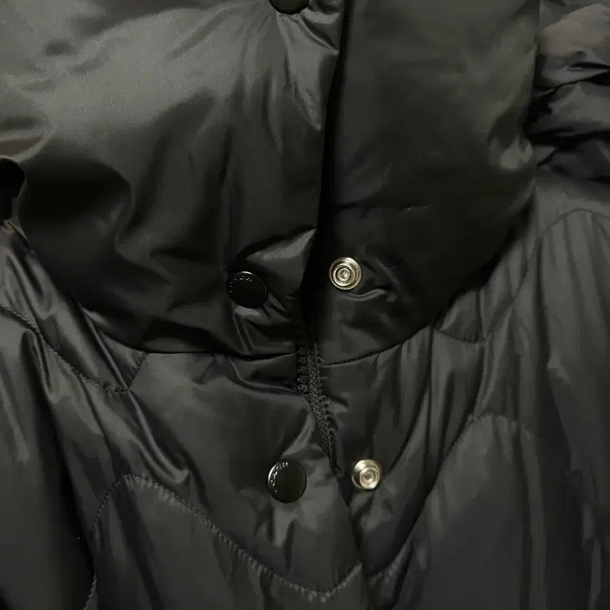 [BUNJANG] Coach Belted Long Down Padded Coat / 코치 블랙 벨티드 여성 롱패딩