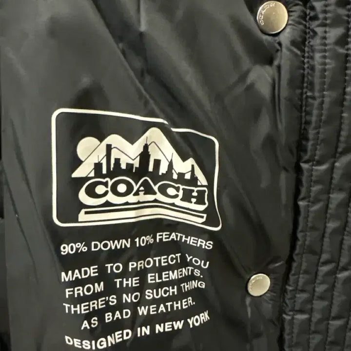 [BUNJANG] Coach Belted Long Down Padded Coat / 코치 블랙 벨티드 여성 롱패딩