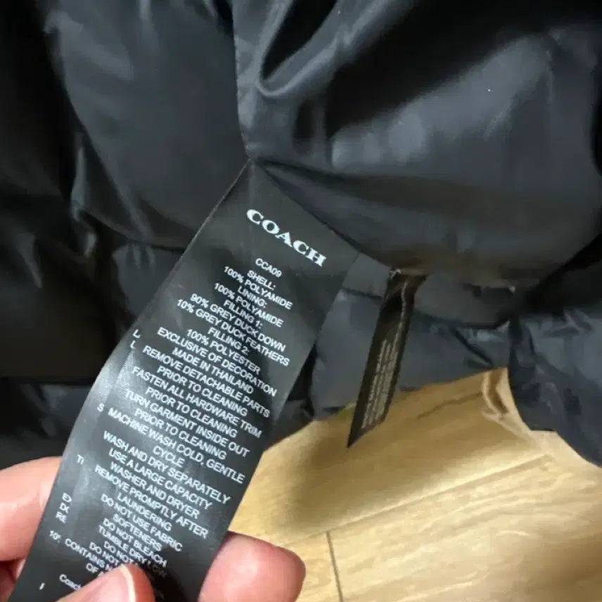 [BUNJANG] Coach Belted Long Down Padded Coat / 코치 블랙 벨티드 여성 롱패딩