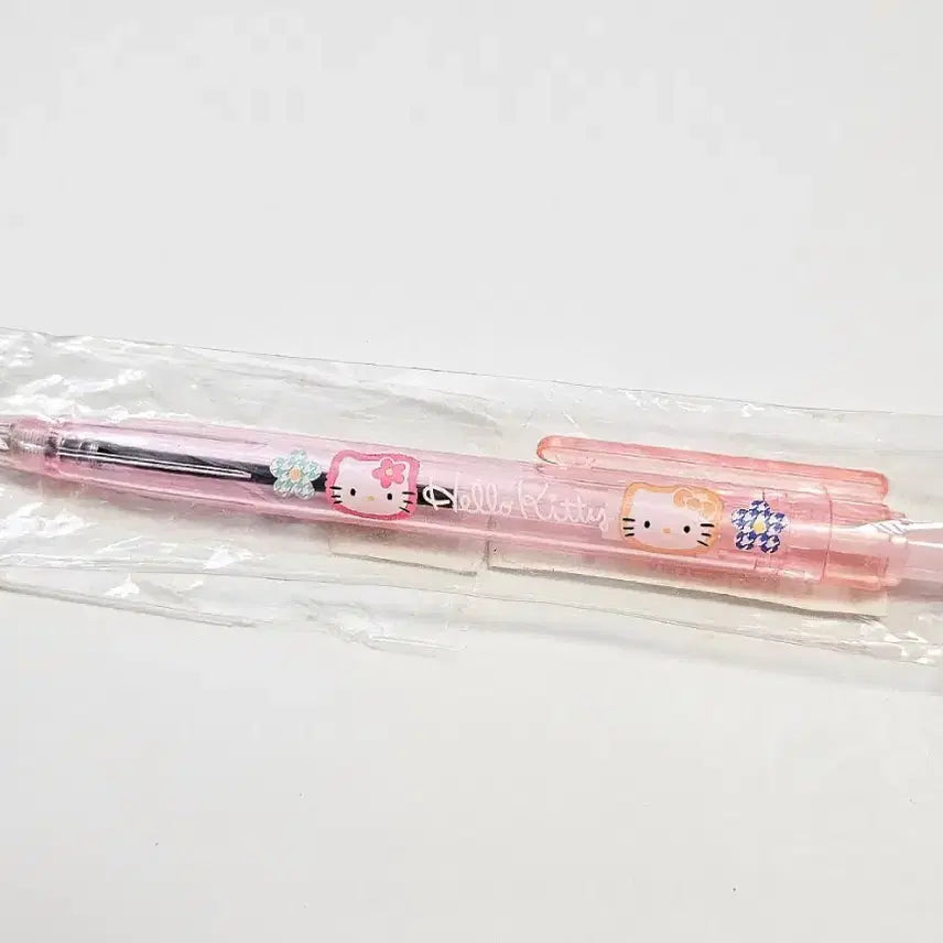 [BUNJANG] Kao Hana Kitty Ballpoint Pen Set / 카오하나 키티 볼펜, 체크 키티 볼펜
