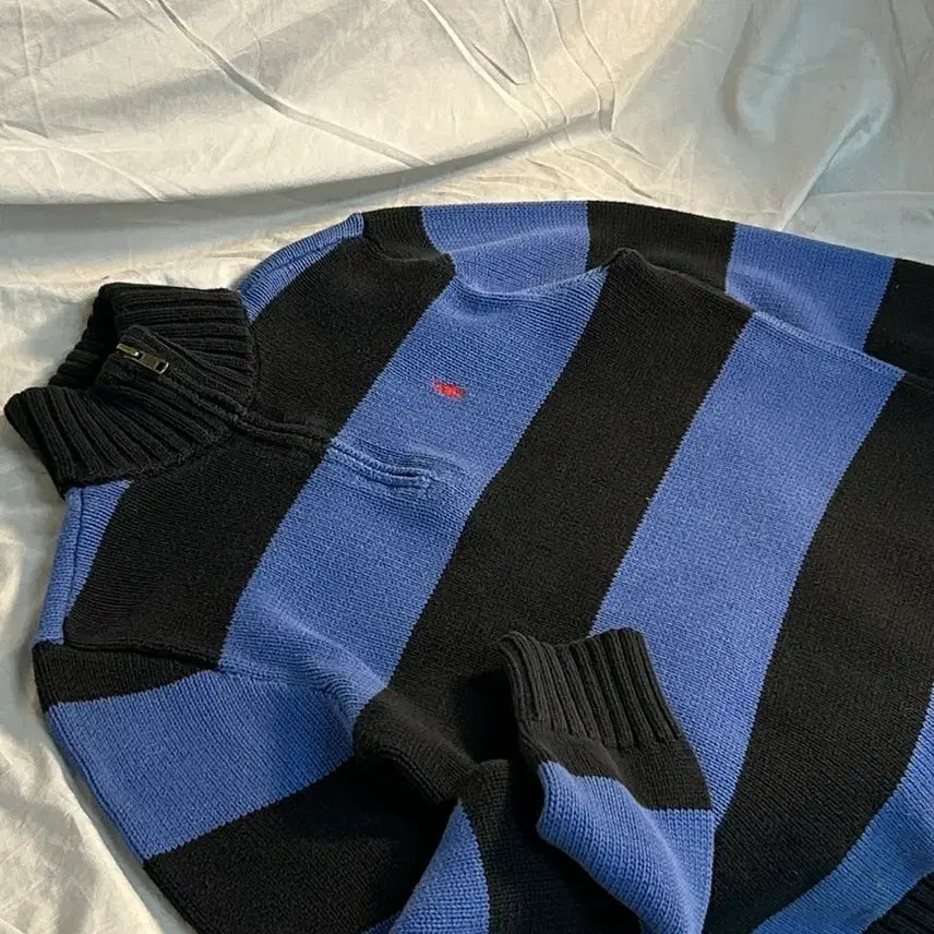 [SOLD OUT] 폴로 랄프로렌 스트라이프 하프집업 니트