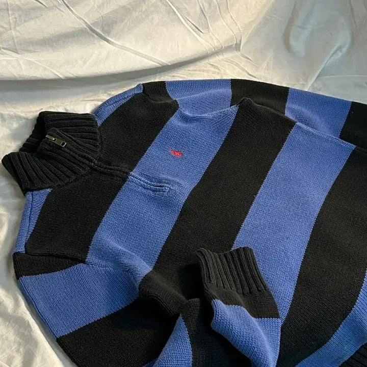 [SOLD OUT] 폴로 랄프로렌 스트라이프 하프집업 니트