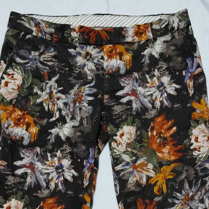 [BUNJANG] Sov. Japanese Premium Floral Pattern Slim Pants / 할인!! [일본38] Sov. 일본 프리미엄 플로럴 패턴 슬림 팬츠